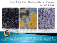 Hand Tufted and Machine-Woven Viscose Carpet & Rug