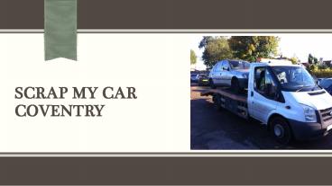 Scrap My Car Coventry