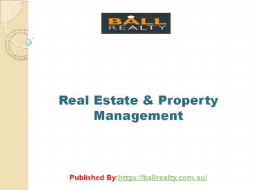 Real Estate & Property Management