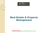 Real Estate & Property Management