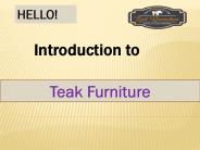 Teak Furniture