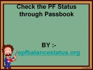 Check EPF Status Online