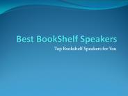 Best Bookshelf Speakers