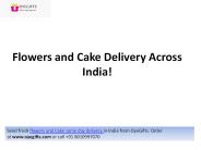 Flowers And Cake Delivery