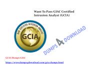 Latest & Updated GIAC GCIA Dumps - GCIA Dumps Questions