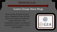 Custom Design Stone Rings | Daniella Jewellers