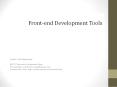 Front end and Back end tools PowerPoint PPT Presentation