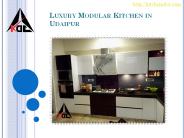 Luxury Modular Kitchen in Udaipur