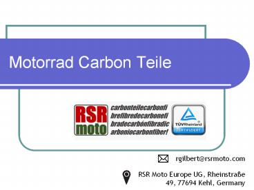 Motorrad Carbon Teile – Motorrad und Zubehörkomponenten