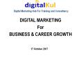 Digital Marketing Career&Growth PowerPoint PPT Presentation