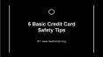 Tips To Protect Your Credit Card PowerPoint PPT Presentation