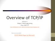 Overview of TCP-IP v.2