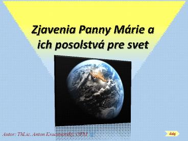 Zjavenia Panny Márie