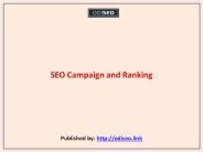 SEO Campaign and Ranking