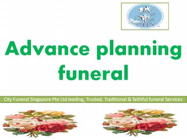 Advance Planning Funeral
