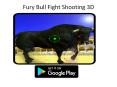 Fury Bull Fight Shooting 3D PowerPoint PPT Presentation