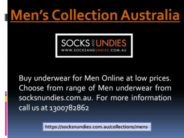Men’s Collection Australia