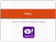 how to delete ymail account?