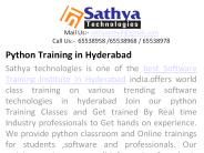 Python training institute ameerpet hyderabad