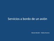 Servicios a bordo de un avión