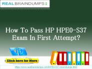 HP HPE0-S37 Free Demo Questions