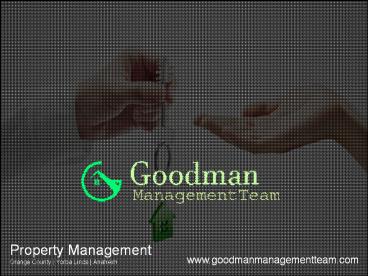 Property  Management  in Orange County CA