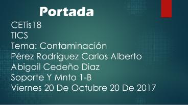 Presentacion Contaminacion 1-B
