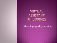 Virtual Assistant Philippines offers top quality services