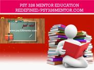PSY 326 MENTOR Education Redefined/psy326mentor.com