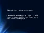 10 designer wedding rings to consider