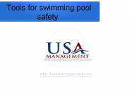 Tools For Swimming Pool Safety