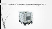 IBC containers Sales Market Report 2017