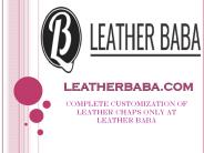 Leather Chaps For Men