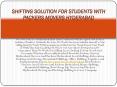 Shifting Solution for Students with Packers Movers Hyderabad