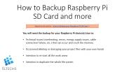How to backup your Raspberry Pi