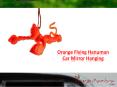Orange Flying Hanuman Car Mirror Hanging PowerPoint PPT Presentation