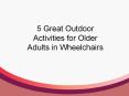 5 Great Outdoor Activities for Older Adults in Wheelchairs PowerPoint PPT Presentation