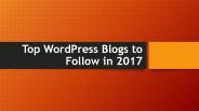 Top WordPress blogs to follow in 2017