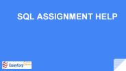 SQL assignment help || SQL Projects for students
