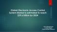 Global Electronic Access Control System Market is estimated to reach $39.6 Billion by 2024 PowerPoint PPT Presentation