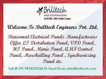 Power Distribution Panel Manufacturers