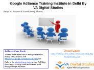 google adsense online classes Delhi,Janakpuri ppt