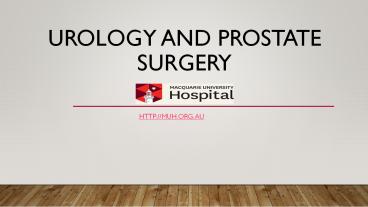 What is Urology Surgery | Da Vinci Surgical System