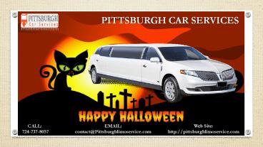 Halloween Pittsburgh Limo Service