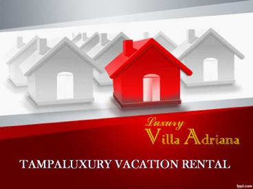 Tampa Luxury Vacation rental tampaluxuryvacationrental.com