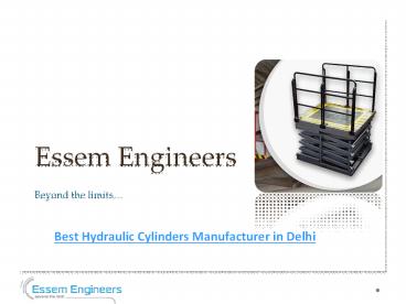 Best Hydraulic Cylinders Manufacturer in Delhi