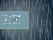 Best Interior Design Tips