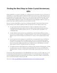 Finding the Best Shop to Order Crystal Anniversary Gifts PowerPoint PPT Presentation