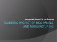 Academic project of MCC Panels and manufacturing PowerPoint PPT Presentation