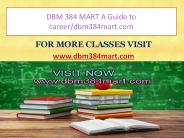DBM 384 MART A Guide to career/dbm384mart.com
